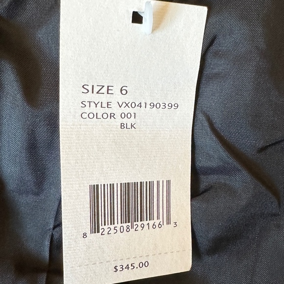 *VINCE* Black Tweed Long Sleeve Front Clasp Jacket Size 6 NWT - Picture 8 of 9